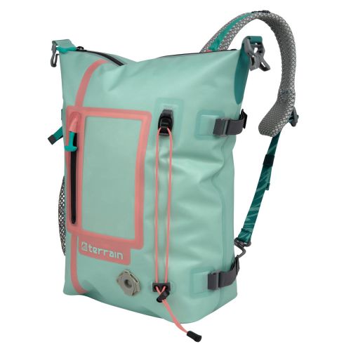 Terrain Adventure Waterproof Sling Pack, Sea Breeze & Salmon